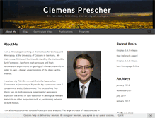 Tablet Screenshot of clemensprescher.com